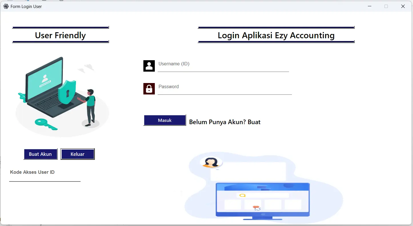 1. Menu Masuk