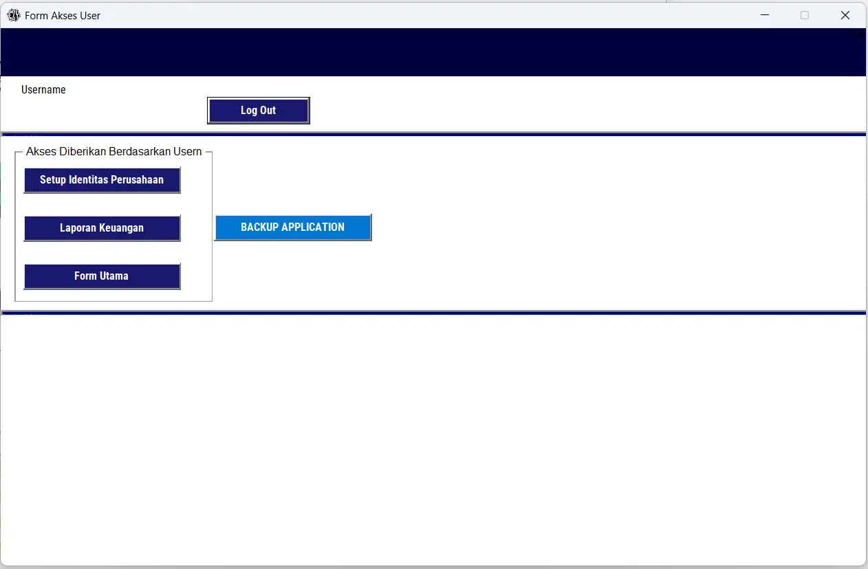 2. Menu Awal